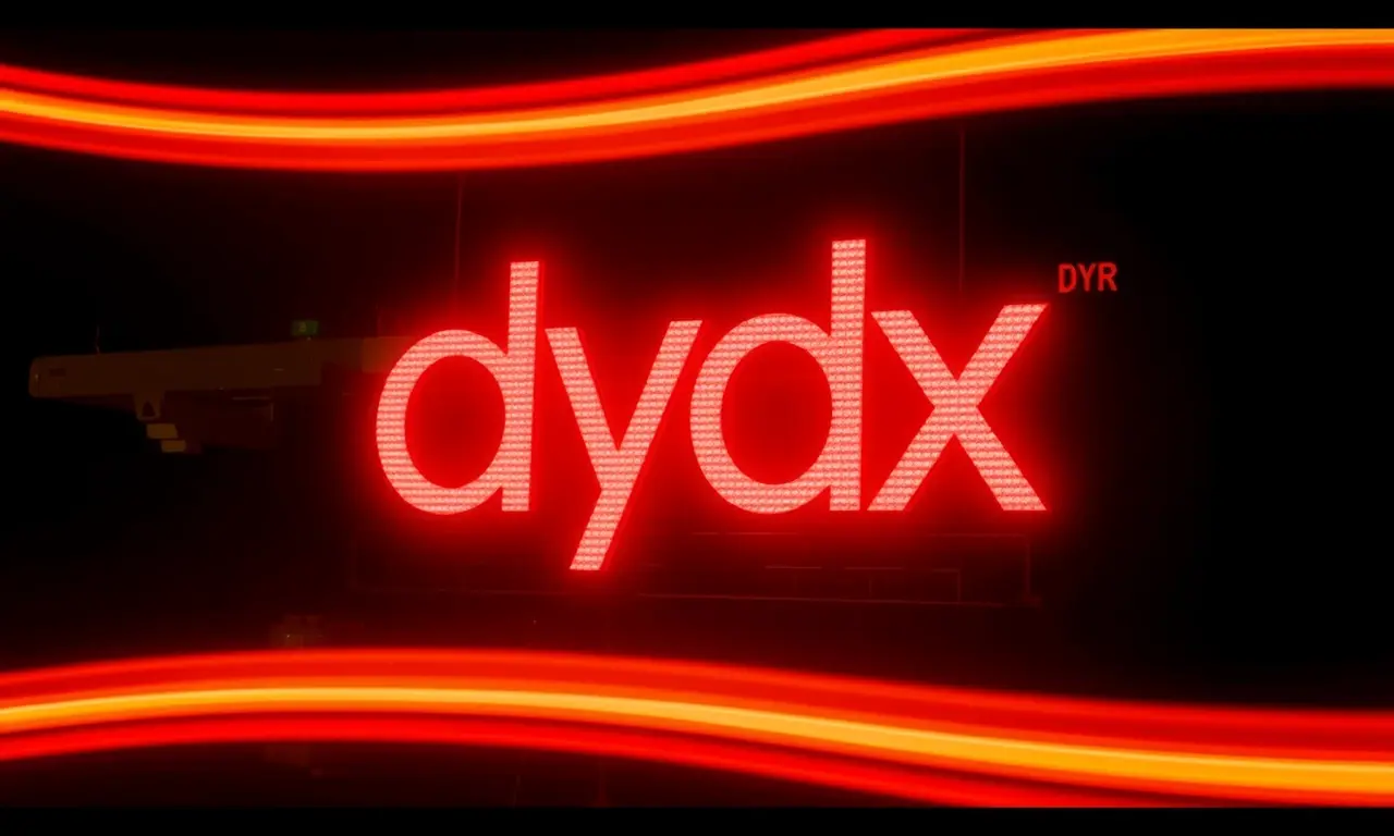 Interfaz de plataforma de trading dYdX DeFi
